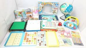 【未使用品～USED品】浮き輪 ヨーヨー 人生ゲーム オセロ かるた他 おもちゃなど おまとめセット/折り紙/エアーポンプ/地球儀他/14-RMS38