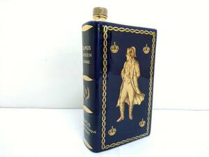 [ collection emission goods not yet . plug ]CAMUS Camus Napoleon book blue cognac brandy / gross weight approximately 1240g/ ceramics bottle / old sake /6-02SH042401