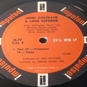 【オリジナル】A LOVE SUPREME / John Coltrane★RVG★の画像3