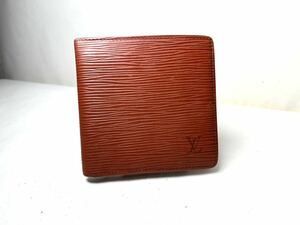 538 1円 LOUIS VUITTON ルイヴィトン ミュルティ エピ ポルトフォイユ マルコ 二つ折り 財布 ウォレット メンズ 札入れ　ブラウン