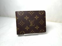 558 極美品 1円　LOUIS VUITTON ルイヴィトン ミュルティブル モノグラム マルコ 二つ折 財布 ウォレット メンズ 札入 ポルトフォイユ_画像1