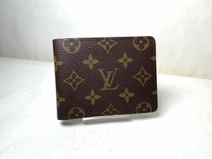 558 極美品 1円　LOUIS VUITTON ルイヴィトン ミュルティブル モノグラム マルコ 二つ折 財布 ウォレット メンズ 札入 ポルトフォイユ