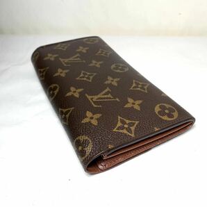 3 使用僅か極美品 1 円 LOUIS VUITTON ルイヴィトン モノグラム 長財布 二つ折り 小銭 札入れ ポルトフォイユ サラ 財布 メンズ レディの画像6