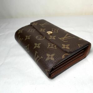 使用僅か極美品 1円 LOUIS VUITTON ルイヴィトン M60047 モノグラム ポルトフォイユ アレクサンドラ 三つ折り 財布 ウォレット ブラウン系の画像4