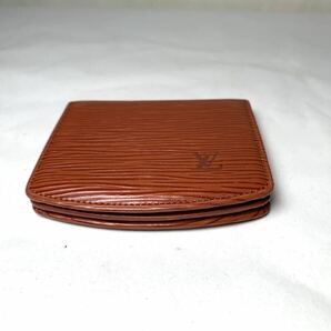 使用僅か極美品 1円 LOUIS VUITTON ルイヴィトン M63702 エピ キュベット スプール 二つ折り 財布 コインケース ウォレット ブラウンの画像5