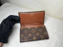 587 美品　1円 LOUIS VUITTON ルイヴィトン M61730 モノグラム ポルトモネ ビエ トレゾール 二つ折り 財布 ブラウン系 _画像6