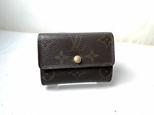 617 美品　1円 LOUIS VUITTON ルイヴィトン M61930 モノグラム ポルトモネ プラ コインケース コインパース 小銭入れ ブラウン系 