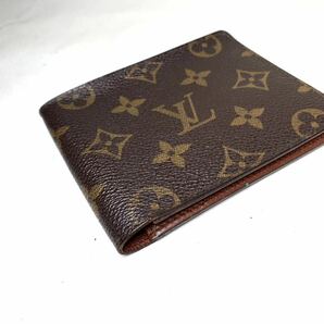 620 美品 1円 LOUIS VUITTON ルイヴィトン ミュルティブル モノグラム マルコ 二つ折 財布 ウォレット メンズ 札入 ポルトフォイユの画像3