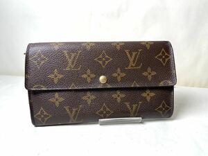 625 1 円 LOUIS VUITTON ルイヴィトン モノグラム 長財布 二つ折り 小銭 札入れ ポルトフォイユ サラ 財布 メンズ レディ