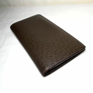 627 1円 ■美品■ LOUIS VUITTON ルイヴィトン M30501 タイガ ポルトフォイユ ブラザ 二つ折り 長財布 ウォレット メンズ ブラウン系の画像5