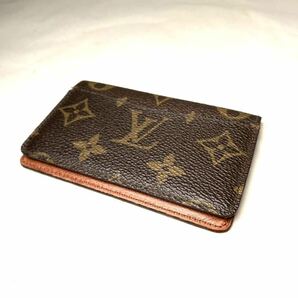 635 美品 1円 LOUIS VUITTON ルイヴィトン モノグラム オーガナイザードゥポッシュ カードケース 名刺入れ メンズ ブラウン系の画像6