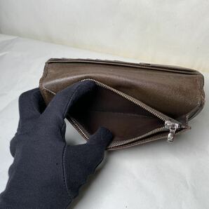 646 1円 ■美品■ LOUIS VUITTON ルイヴィトン M30501 タイガ ポルトフォイユ ブラザ 二つ折り 長財布 ウォレット メンズ ブラウン系の画像9