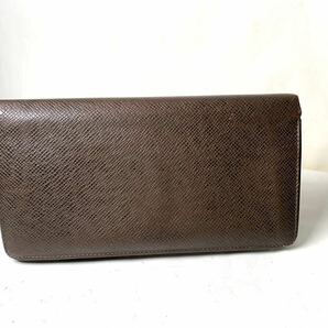 646 1円 ■美品■ LOUIS VUITTON ルイヴィトン M30501 タイガ ポルトフォイユ ブラザ 二つ折り 長財布 ウォレット メンズ ブラウン系の画像1