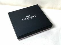 新品未使用 COACH コーチ シグネチャー PVC/レザー カード＆コインケース/レザー キーリング キーホルダー セット ブラック 財布 ブラック _画像9