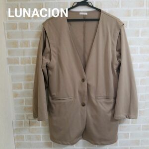 LUNACION 2wayノーカラージャケット ジレ