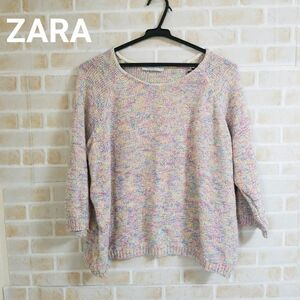 ZARA 7分袖ニットトップス