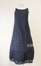 ☆【即決送料無料】FOXEYフォクシーワンピースネイビー40☆_画像1