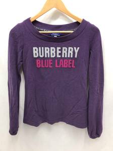 BURBERRY BLUE LABEL バーバリーブルーレーベル 長袖Tシャツ カットソー パープル 38 レディース 24040902