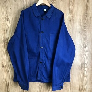 80s VINTAGE フランス製 LE MONT CARMEL フレンチ ワークジャケット メンズL位 80年代 ユーロワーク ヴィンテージ 古着 e24032511