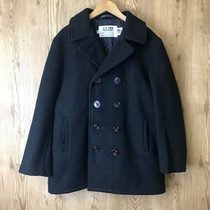 USA製 90s VINTAGE SCHOTT Pコート オーバーコート メンズ サイズ M~L程 90年代 ショット ピーコート 古着 e24033005