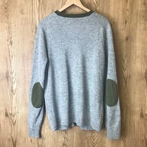 J.Crew エルボーパッチ付き ニット カーディガン メンズ Mサイズ ジェイクルー 古着 e24040101_画像2