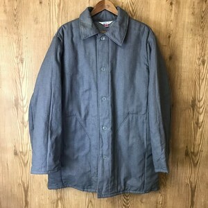 80s veb wattana germany work padding jacket ユーロ ドイツ ワークジャケット メンズLサイズ位 80年代 ヴィンテージ 古着 e24040111