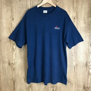 USA製 80s VINTAGE SOFTEE ワンポイント刺繍ロゴ Tシャツ 企業T-シャツ メンズXL 80年代 ヴィンテージ 古着 e24042020