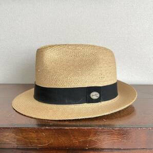 美品 ボルサリーノ Borsalino ストローハット 麦わら帽子 中折れハット パナマハット イタリア製 正規品 帽子 綺麗 メンズの画像1