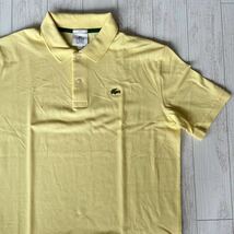 百貨店購入　美品　ラコステ ポロシャツ M LACOSTE ラコステ LACOSTE LIVE 半袖ポロシャツ フランス　イエロー　綺麗　フレンチラコステ_画像1