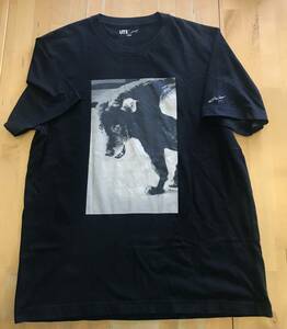 古着　ユニクロ　森山大道　Tシャツ Lサイズ　黒　ブラック　DAIDO MORIYAMA　フォト　プリント　UT UNIQLO