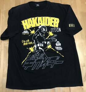 古着　HARDCORE CHOCOLATE　人造人間 キカイダー ハカイダー 　Tシャツ　XXLサイズ　黒　ブラック　石森プロ 東映　ハードコアチョコレート