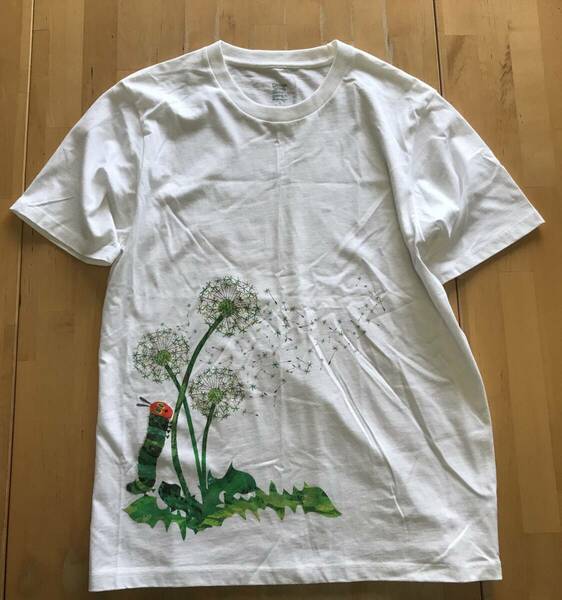 古着　グラニフ　エリック・カール　Tシャツ Sサイズ　白　ホワイト　はらぺこあおむし　Eric Carle Graniph