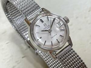 OMEGA AUTOMATIC Geneve SSケース 女性用 Ω カレンダー付