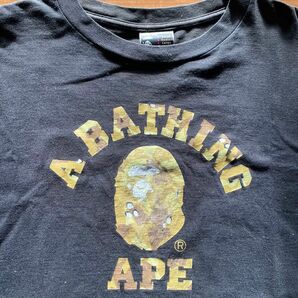 【OLD APE】初期モデル 旧タグ　BAPE 古着Tシャツ サイズL