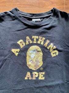 【OLD APE】初期モデル 旧タグ　BAPE 古着Tシャツ サイズL