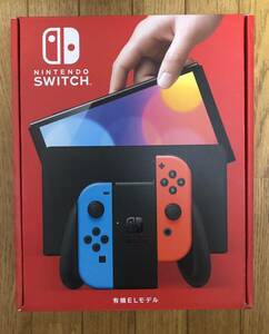 新品未開封　Nintendo Switch(有機ELモデル) Joy-Con(L) ネオンブルー/(R) ネオンレッド　ニンテンドースイッチ　本体　送料無料