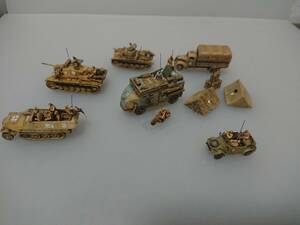 1/144完成品　AECドーチェスター/マックス＆Ⅲ号Ｊ型＆＆Ⅱ号F型＆sdkfz251-1＆輸送T＆ワーゲン無線車＆BMW「DAK/野戦キャンプ」