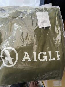 AIGLE 緑色　長袖シャツ　XL