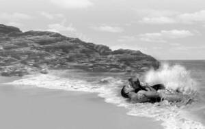 1953年公開映画『地上より永遠に』デボラ・カー　＆　バート・ランカスター　大きなサイズ写真