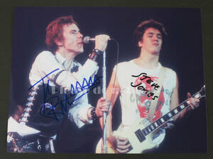 Sex Pistols sex * piste ruz/ John * ride n& Steve * Jones JOHNNY ROTTEN & STEVE JONES double autograph sa Info to
