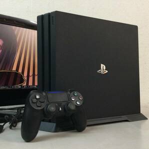 PS4 PlayStation4 Pro 本体 CUH-7000B 1TB ジェットブラック SONY 初期化済み FW11.50の画像1