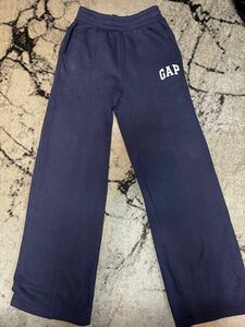 GAP フレア パンツ スウェット ジャージ ネイビー 裏起毛