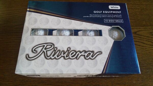 ゴルフボール ホワイト １ダース Riviera Golf 白 12個 リヴィエラゴルフ