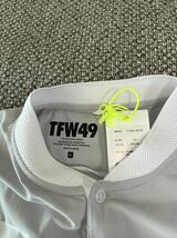 1円スタート TFW49 ポロシャツ 白系 XL 新品 タグ付き 伸縮性あり_画像5