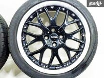 【 希少!! 】 BMW MINI ミニ 純正OP BBS RS873 17インチ 7J +48 PCD 100 4H 4穴 205/45RF17 タイヤ付 ホイール 4本 R56 クーパー 等 棚39B_画像6