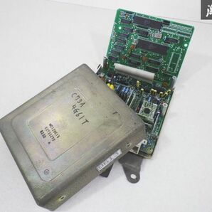 実動外し！！ 三菱 純正 C73A ミラージュ サイボーグ 5MT 4WD ターボ 4G61 エンジン コンピューター ECU CPU MD128613 E2T33272 棚19Sの画像1