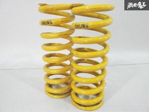 OHLINS オーリンズ 直巻き スプリング コイル バネ 自由長 250mm ID 約67φ 線径 約13.1mm 黄色 イエロー 2本 セット BNR32 外し 棚8C
