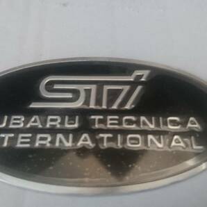 【送料込】STI エンブレムプレート ブラック SUBARU スバル 9 の画像1