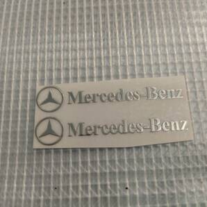 【送料込】Mercedes Benz(メルセデスベンツ) ステッカー 2枚組 縦0.9cm×横4.9cmの画像1