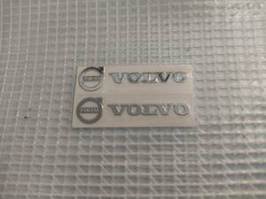 【送料込】VOLVO(ボルボ) ステッカー 2枚組 縦0.9cm×横3.5cm　　